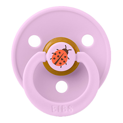 Пустышка латексная Studio Colour Ladybug Violet Sky от 0 мес Bibs 10025291 1